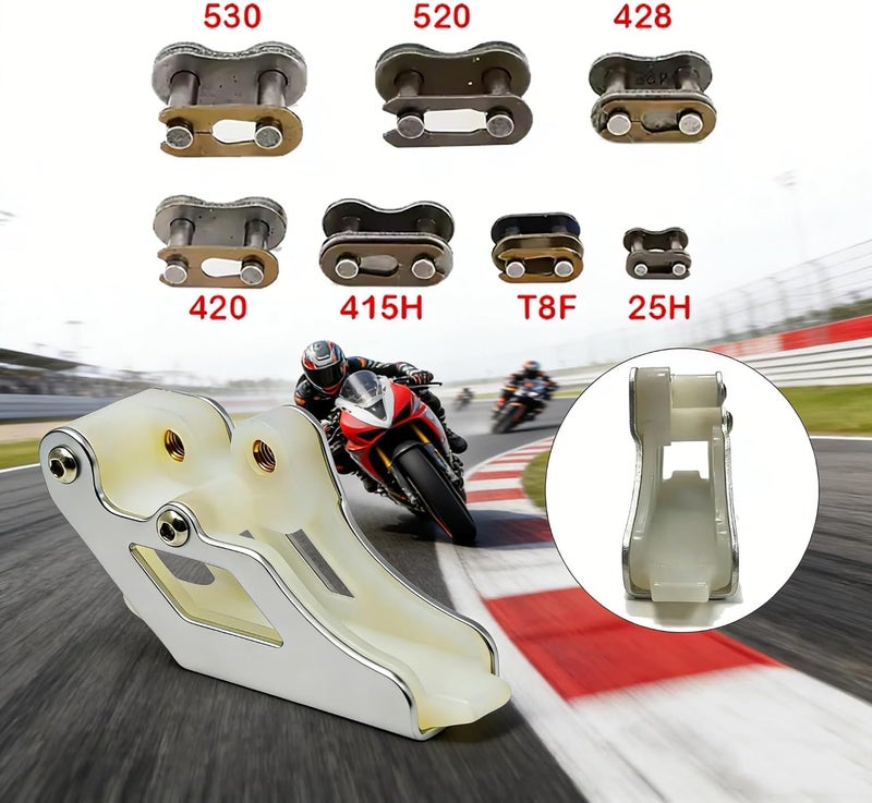 DREAM MOTION Motorcycle Aluminum Chain Guide Protector Sprocket Guard Protector for Honda CRF250R CRF110 Apollo125cc Kawasaki KLX110 KAYO Ducati Suzuki KTM ATV Dirt Bike Accessories(Silver) - Image 5